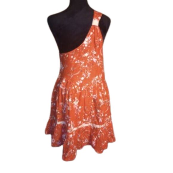 Free People Women's XSmall Linen Blend Mini Dress - Picture 2 of 8